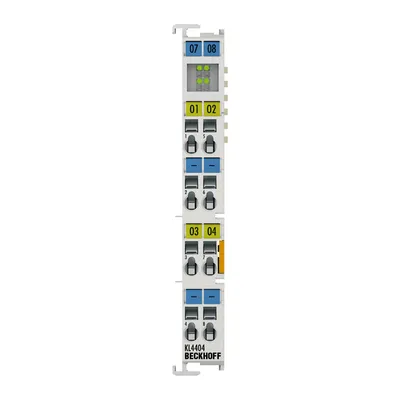 Beckhoff KL4404 – Bus Terminal, 4-channel analog output, voltage, 0…10 V, 12 bit, single-ended Beckhoff KL4404 – Bus Terminal, 4-channel analog output, voltage, 0…10 V, 12 bit, single-ended