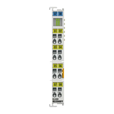 Beckhoff KL4408 – Bus Terminal, 8-channel analog output, voltage, 0…10 V, 12 bit, single-ended Beckhoff KL4408 – Bus Terminal, 8-channel analog output, voltage, 0…10 V, 12 bit, single-ended