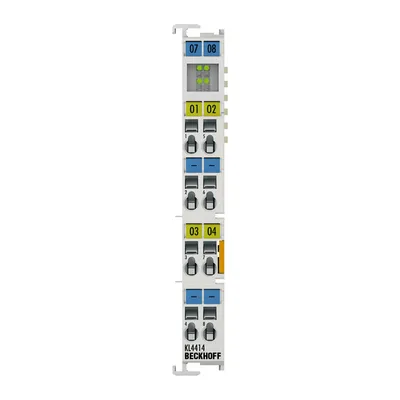 Beckhoff KL4414 – Bus Terminal, 4-channel analog output, current, 0…20 mA, 12 bit, single-ended Beckhoff KL4414 – Bus Terminal, 4-channel analog output, current, 0…20 mA, 12 bit, single-ended