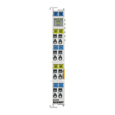 Beckhoff KL4424 – Bus Terminal, 4-channel analog output, current, 4…20 mA, 12 bit, single-ended Beckhoff KL4424 – Bus Terminal, 4-channel analog output, current, 4…20 mA, 12 bit, single-ended