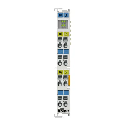Beckhoff KL4434 – Bus Terminal, 4-channel analog output, voltage, ±10 V, 12 bit, single-ended Beckhoff KL4434 – Bus Terminal, 4-channel analog output, voltage, ±10 V, 12 bit, single-ended