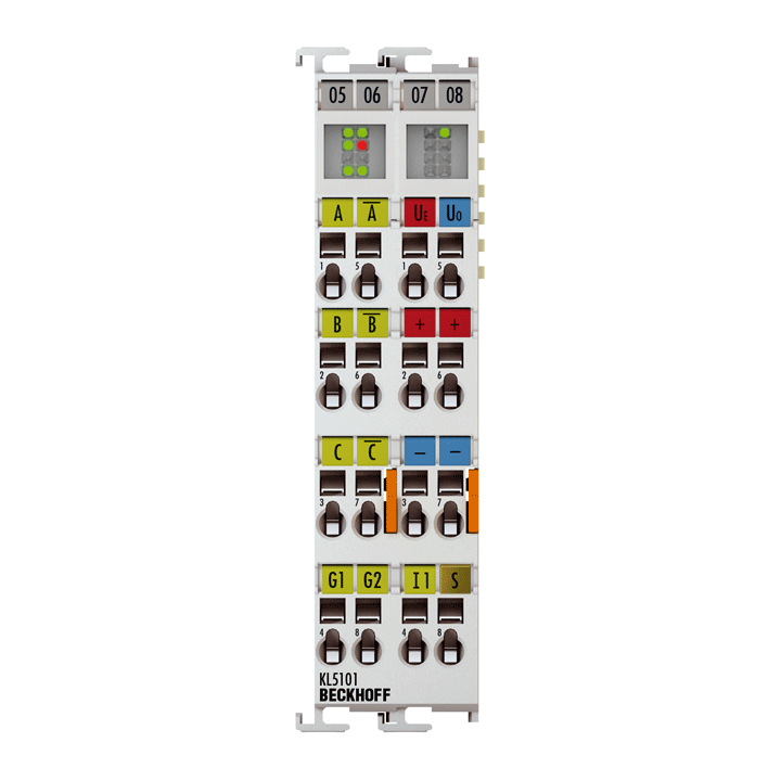 Bus Terminal, 1-channel encoder interface, incremental, 5 V DC (DIFF RS422, TTL), 1 MHz