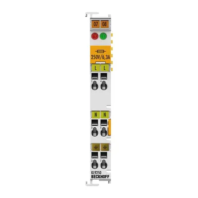 Potential supply terminal, 120…230 V AC, with fuse