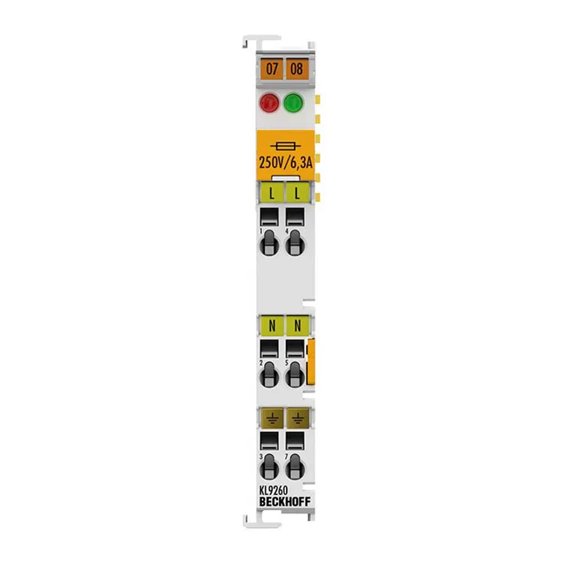 Potential supply terminal, 120…230 V AC, with diagnostics and fuse