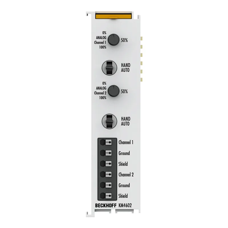 Bus Terminal module, 4-channel analog output, voltage, 0…10 V, 12 bit, single-ended, manual/autom. operation