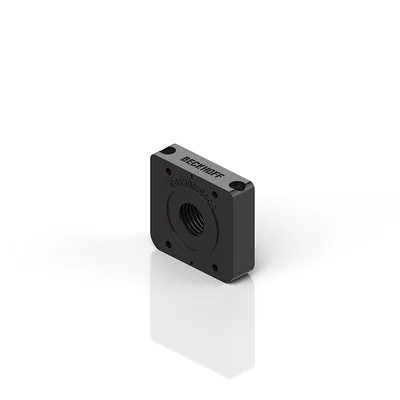 Flange/Panel feed-through for M12 Power pre-assembled
