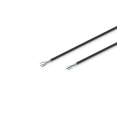 Sensor cable, PUR, 4 x 0.25 mm², drag-chain suitable, black