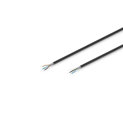 Power cable, halogen-free special mixture, 5 G 4.0 mm², for fixed Installation, black