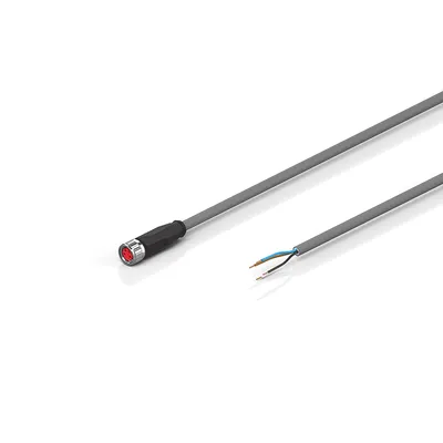 Power cable, PVC, 4 x 0.34 mm², fixed installation