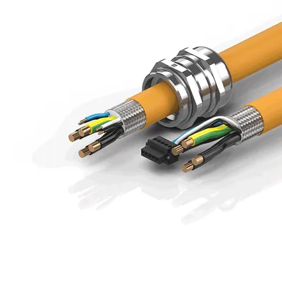 Beckhoff ZK4506-8027-xxxx – Motor connection cable 10 mm² with M40 cable gland, drag-chain suitable Beckhoff ZK4506-8027-xxxx – Motor connection cable 10 mm² with M40 cable gland, drag-chain suitable
