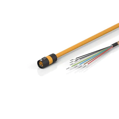 Motor connection cable 0.75 mm² with itec® plug for motors with OCT, torsionable