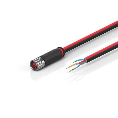 B12, ECP cable, PUR, 2 x 0.75 mm² + (1 x 4 x AWG22), drag-chain suitable, key 1 (24 V DC)