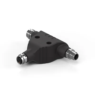 Beckhoff ZS2030-4812 – M12, T splitter, 1 x M12, plug, straight, male, L-coded – 2 x M12, socket, straight, female, L-coded, pin assignment 1:1 Beckhoff ZS2030-4812 – M12, T splitter, 1 x M12, plug, straight, male, L-coded – 2 x M12, socket, straight, female, L-coded, pin assignment 1:1