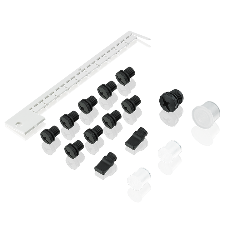 Fieldbus Box set M8 (contact labels, plugs)