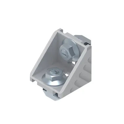 Bosch Rexroth 3842551606 – GUSSET 45X45 SILVER SET Bosch Rexroth 3842551606 – GUSSET 45X45 SILVER SET