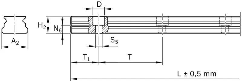 MINIATURE GUIDE RAIL RESIST NRII MSA-015-SNS-N-MA-AB — photo 2 of 2