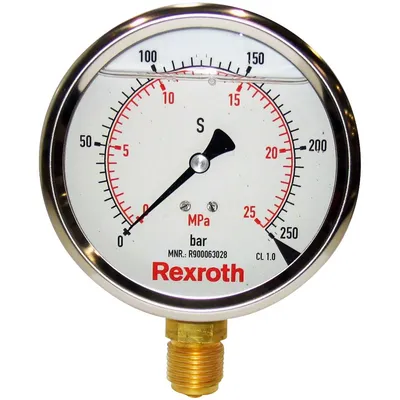 Bosch Rexroth R900053460 – PRESSURE GAUGE ABZMM 63- 400BAR/MPA-U/V-G Bosch Rexroth R900053460 – PRESSURE GAUGE ABZMM 63- 400BAR/MPA-U/V-G
