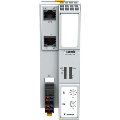 Bosch Rexroth R911173905 – FIELD BUS MODULE S20-ETH-BK Bosch Rexroth R911173905 – FIELD BUS MODULE S20-ETH-BK