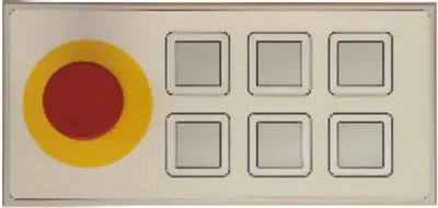 B&R 4XP0000.00-K41 – X2X keyboard6 illuminated ring keys (square)E-stop B&R 4XP0000.00-K41 – X2X keyboard6 illuminated ring keys (square)E-stop