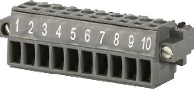 B&R 8TB1110.20D-00 – 10-pin screw clamp terminal block, 1-row, pitch: 3.5 mm