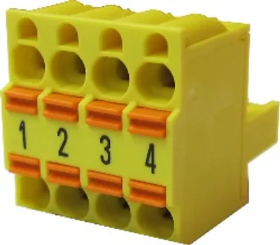 B&R 8TB2204.2210-50 – 4-pin push-in terminal block, yellow, 2-row, pitch: 5.08 mm B&R 8TB2204.2210-50 – 4-pin push-in terminal block, yellow, 2-row, pitch: 5.08 mm