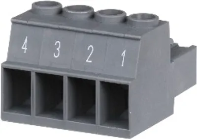 B&R 8TB3104.201H-11 – 4-pin screw clamp terminal block, one-row, pitch: 7.62 mm