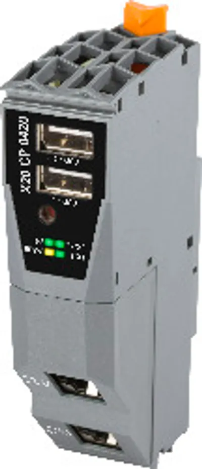 B&R X20CP0420 – Interfaces, 1x Ethernet (2-port switch), 2x USB, 1x X2X Link