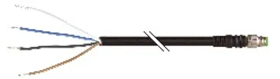B&R X67CA0P40.0002 – Accessories, power open-ended cable, 4-pin, straight, 0.25 m