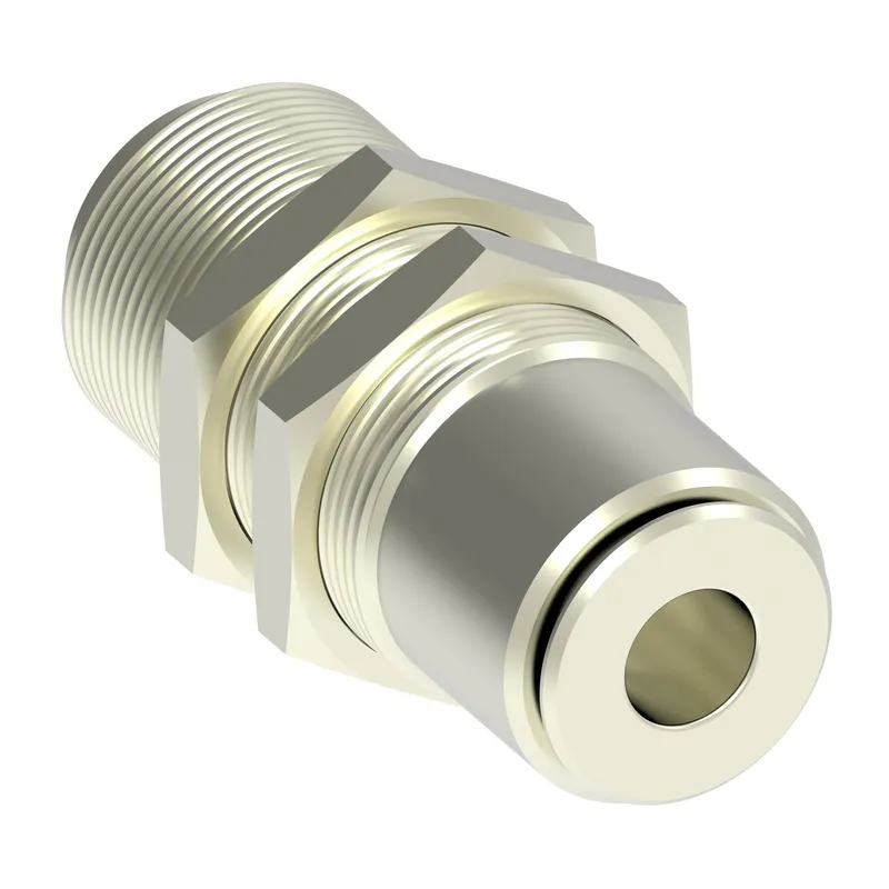 ADPT PUSH CONN BULKHEAD UNION 1/8 TUBE — photo 1 of 3
