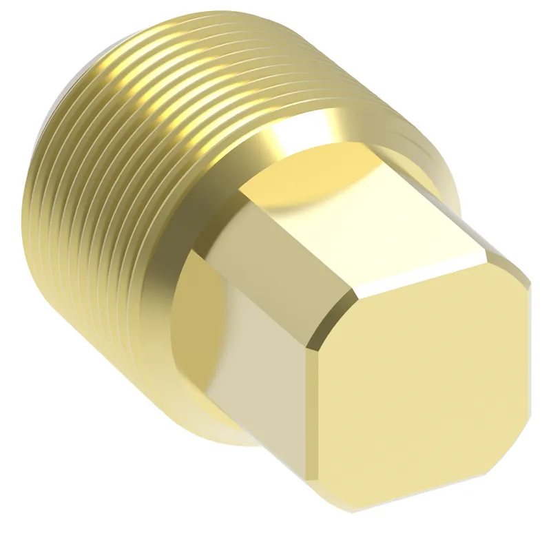 ADAPTER BRASS PIPE PLUG SQ HEADED 1/2 MP — photo 3 of 3