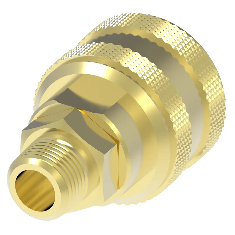 Cplng, 4000 SERIES FEMALE, BRASS — photo 1 of 3