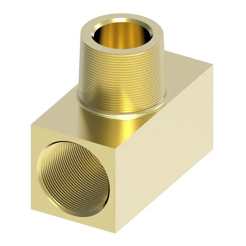 Adpt,Brass Inverted Tee -6T -6T 1/4 MP — photo 1 of 3