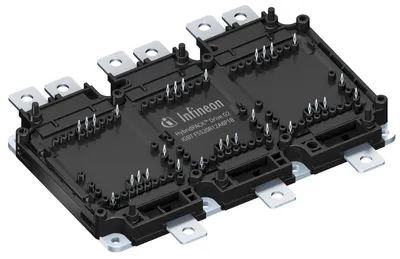Infineon FS520R12A8P1B – This HybridPACK™ Drive G2 module is a very compact six-pack power module (1200V/520A) with enhanced package optimized for hybrid and electric vehicles Infineon FS520R12A8P1B – This HybridPACK™ Drive G2 module is a very compact six-pack power module (1200V/520A) with enhanced package optimized for hybrid and electric vehicles