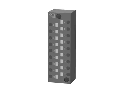 Mitsubishi Electric Q6TE-18S – Mitsubishi MELSEC-Q Series Spring-clamp terminal block Mitsubishi Electric Q6TE-18S – Mitsubishi MELSEC-Q Series Spring-clamp terminal block