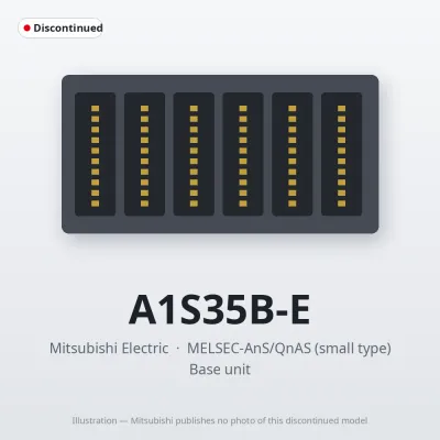 A1S35B-E Mitsubishi MELSEC-AnS Base unit