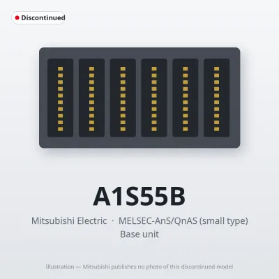 A1S55B Mitsubishi MELSEC-AnS Base unit
