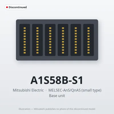 A1S58B-S1 Mitsubishi MELSEC-AnS Base unit