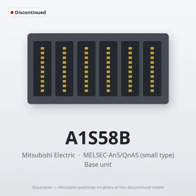 A1S58B Mitsubishi MELSEC-AnS Base unit