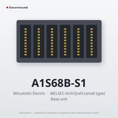 A1S68B-S1 Mitsubishi MELSEC-AnS Base unit