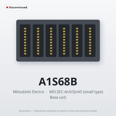 A1S68B Mitsubishi MELSEC-AnS Base unit