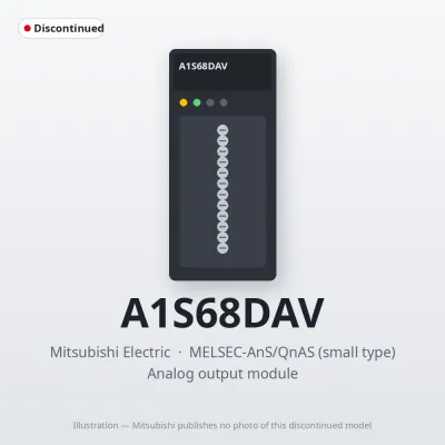 A1S68DAV Mitsubishi MELSEC-AnS Analog output module