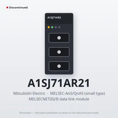 A1SJ71AR21 Mitsubishi MELSECNET(II)/B data link module