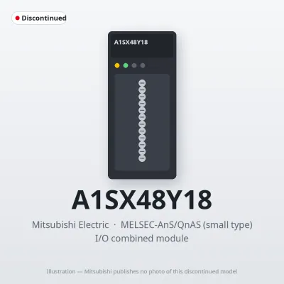 A1SX48Y18 Mitsubishi MELSEC-AnS I/O combined module