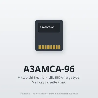 Mitsubishi Electric A3AMCA-96 – Mitsubishi MELSEC-A Memory cassette / card Mitsubishi Electric A3AMCA-96 – Mitsubishi MELSEC-A Memory cassette / card
