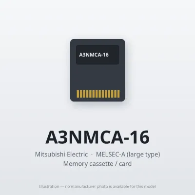 Mitsubishi Electric A3NMCA-16 – Mitsubishi MELSEC-A Memory cassette / card