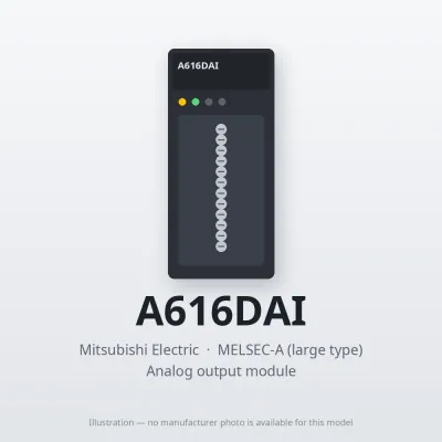 Mitsubishi Electric A616DAI – Mitsubishi MELSEC-A Analog output module