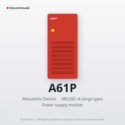 Mitsubishi Electric A61P – Mitsubishi MELSEC-A Power supply module