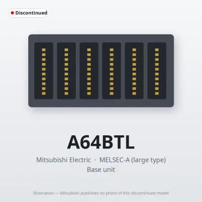 Mitsubishi Electric A64BTL – Mitsubishi MELSEC-A Base unit