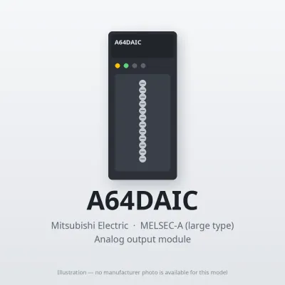 Mitsubishi Electric A64DAIC – Mitsubishi MELSEC-A Analog output module