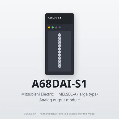 Mitsubishi Electric A68DAI-S1 – Mitsubishi MELSEC-A Analog output module